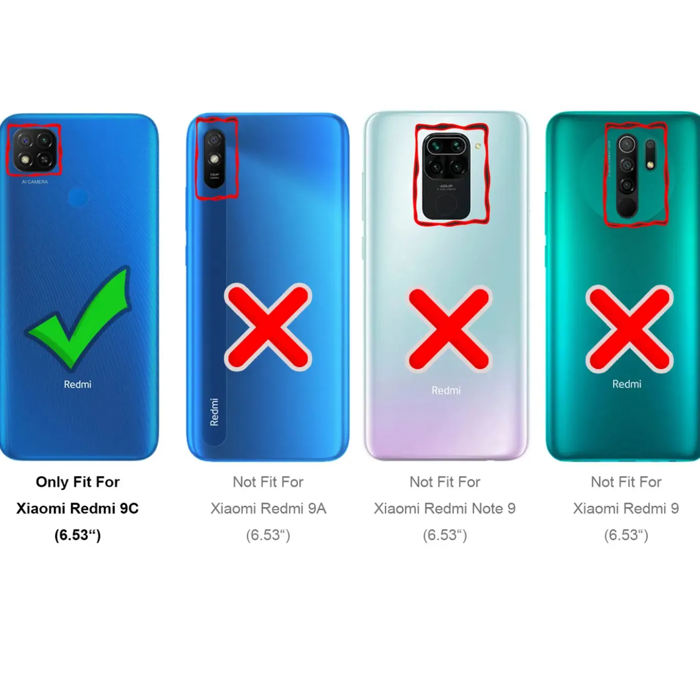 Xiaomi Redmi 9C - Slim Silikon Backcover Schwarz