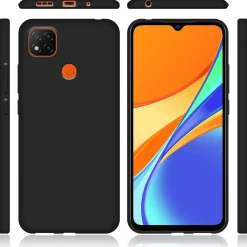 Xiaomi Redmi 9C - Slim Silikon Backcover Schwarz