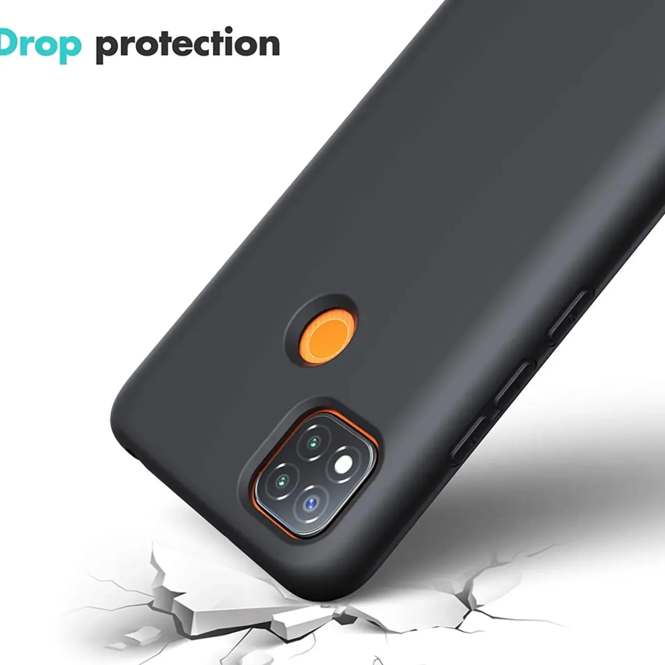 Xiaomi Redmi 9C - Slim Silikon Backcover Schwarz