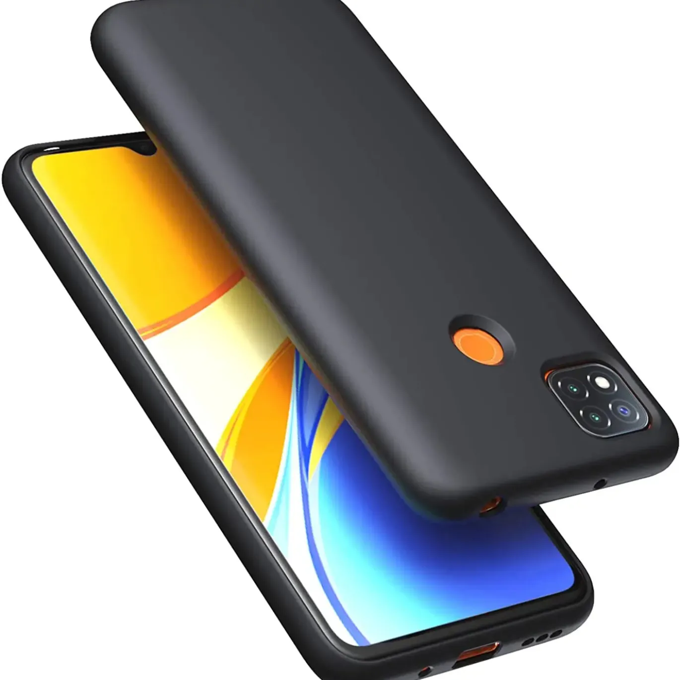 Xiaomi Redmi 9C - Slim Silikon Backcover Schwarz