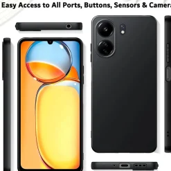 Xiaomi Redmi 13C - Slim Silikon Backcover Schwarz