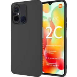 Xiaomi Redmi 12C - Slim Silikon Backcover Schwarz