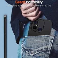 Xiaomi Redmi 12C - Slim Silikon Backcover Schwarz