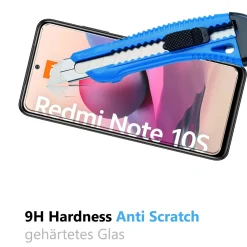 Xiaomi Redmi Note 10 / 10S - 9H Displayschutzfolie 2x Display & Kamera