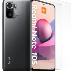 Xiaomi Redmi Note 10 / 10S - 9H Displayschutzfolie 2x Display & Kamera