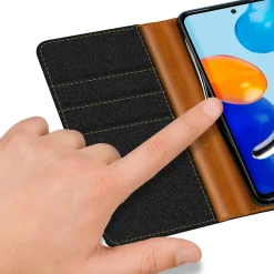 Xiaomi Redmi Note 11 / 11s - Jeanslook Klapphülle mit Kartenfach