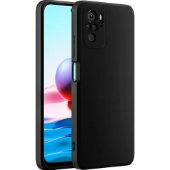 Xiaomi Redmi Note 10 / 10S - Slim Silikon Backcover Schwarz