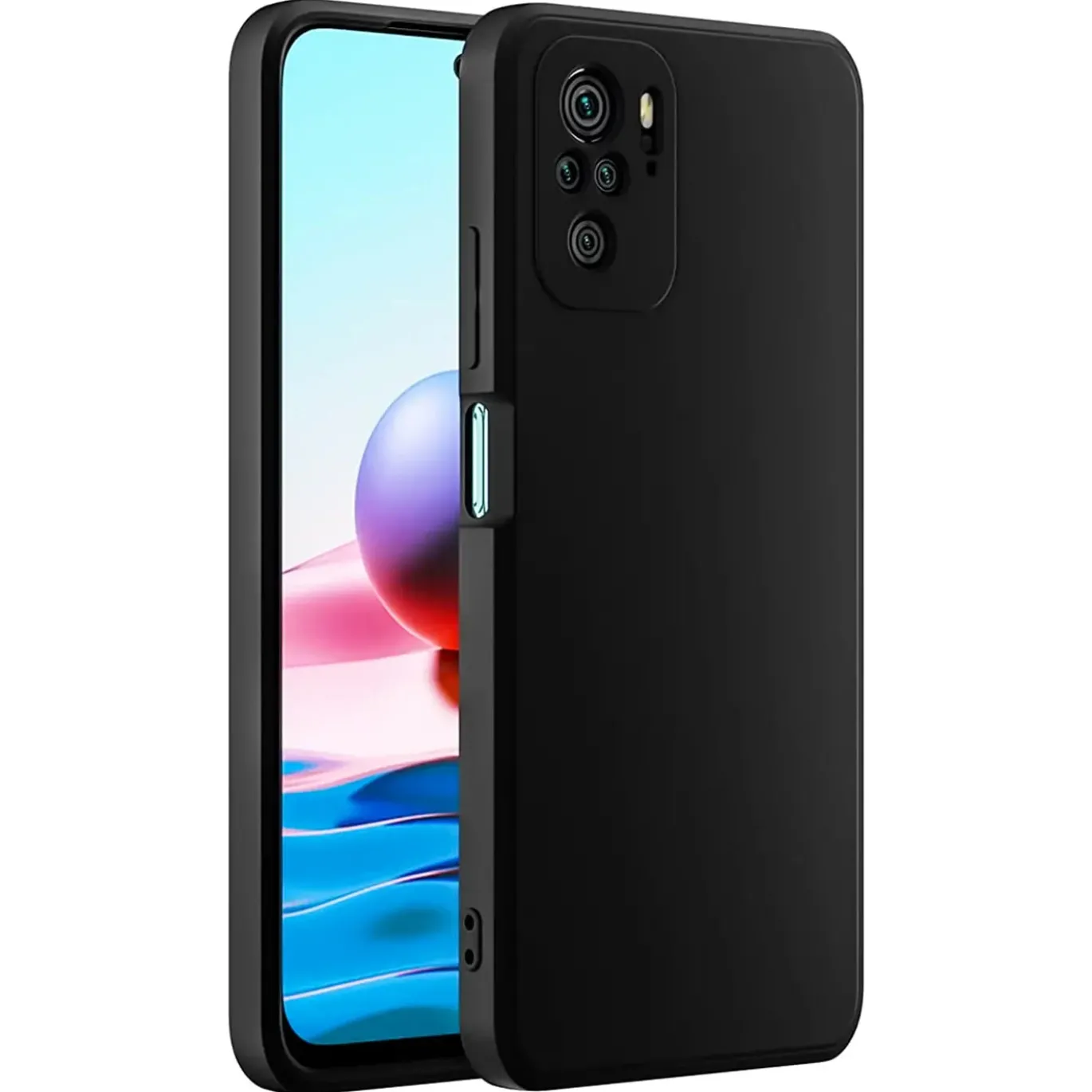 Xiaomi Redmi Note 10 / 10S - Slim Silikon Backcover Schwarz