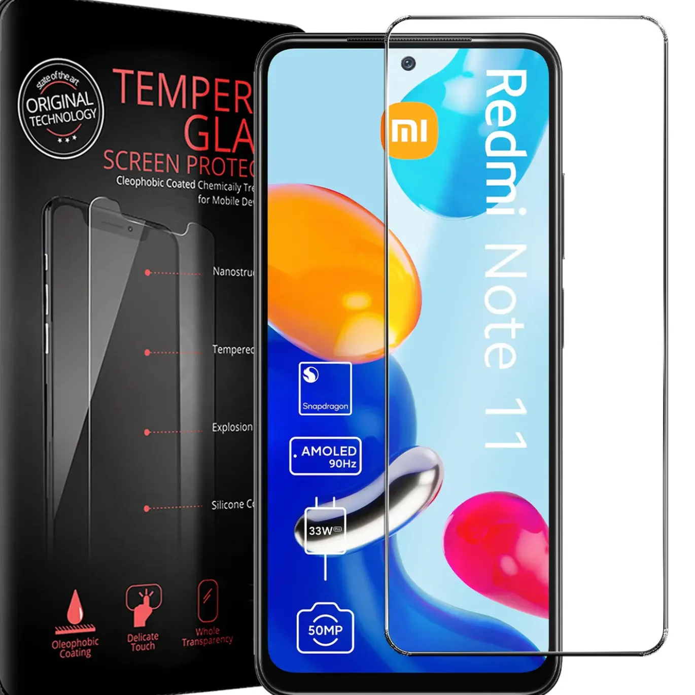 Xiaomi Redmi Note 11 / 11s - 2x 9H Panzer Glasfolie, Displayfolie
