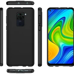 Xiaomi Redmi Note 9 - Slim Silikon Backcover Schwarz