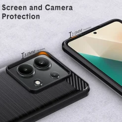 Xiaomi Redmi Note 13 4G - Carbon Case Hülle, stoßfest