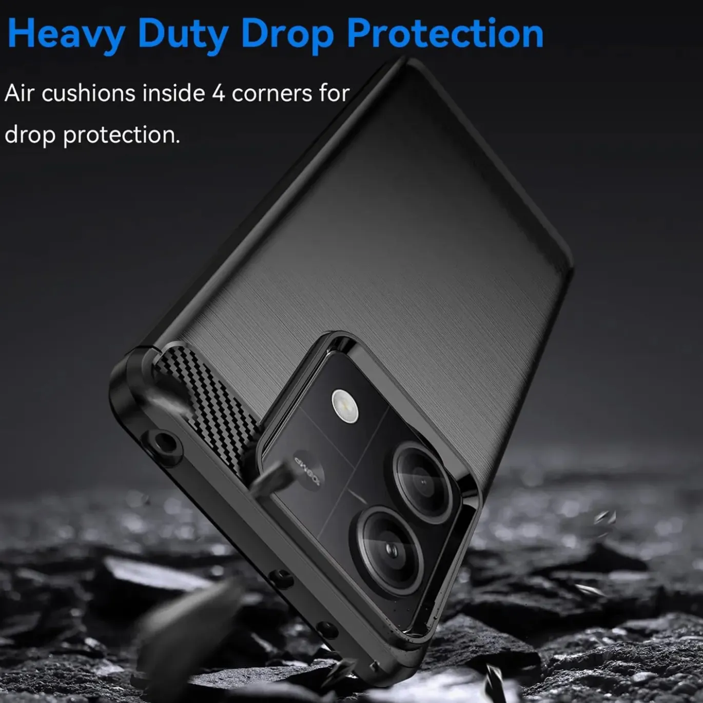 Xiaomi Redmi Note 13 4G - Carbon Case Hülle, stoßfest