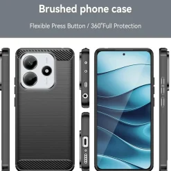 Xiaomi Redmi Note 14 5G - Carbon Case Hülle, stoßfest