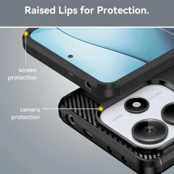 Xiaomi Redmi Note 14 5G - Carbon Case Hülle, stoßfest