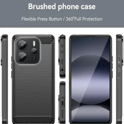 Xiaomi Redmi Note 14 4G - Carbon Case Hülle, stoßfest