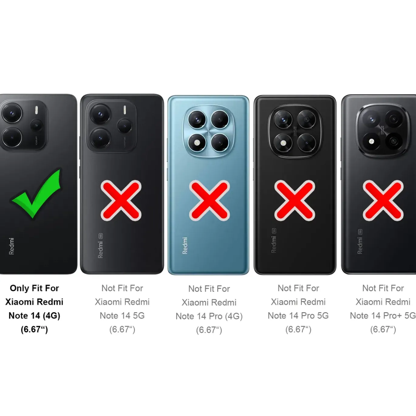 Xiaomi Redmi Note 14 4G - Carbon Case Hülle, stoßfest