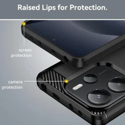 Xiaomi Redmi Note 14 4G - Carbon Case Hülle, stoßfest