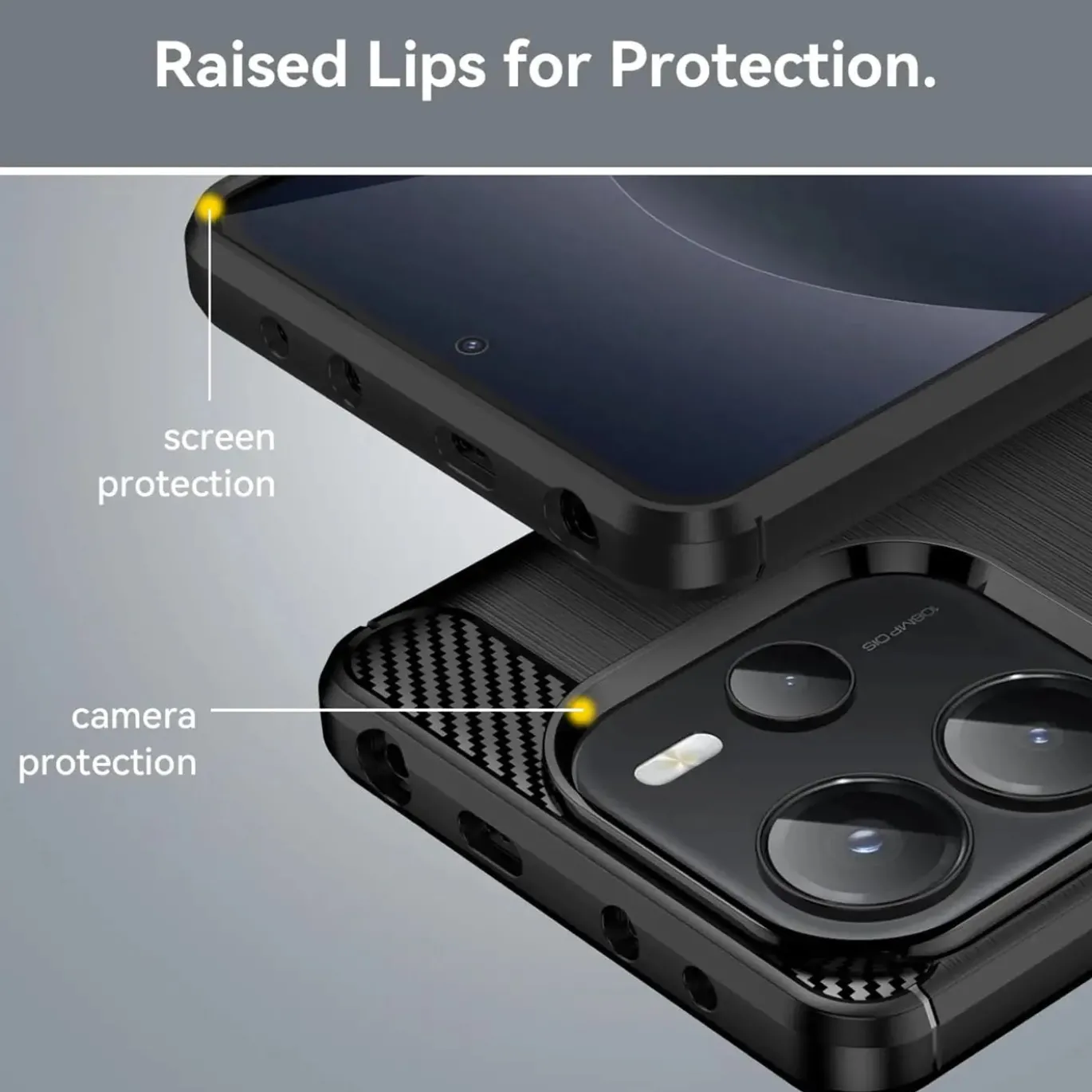 Xiaomi Redmi Note 14 4G - Carbon Case Hülle, stoßfest