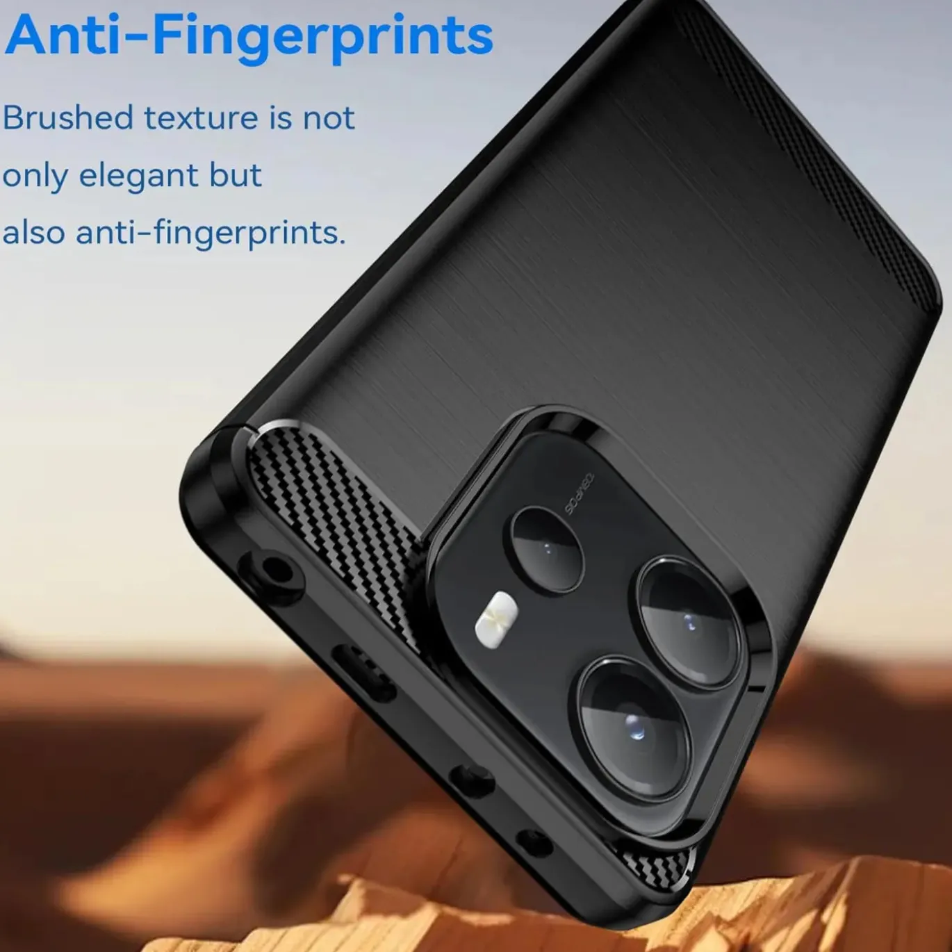 Xiaomi Redmi Note 14 4G - Carbon Case Hülle, stoßfest