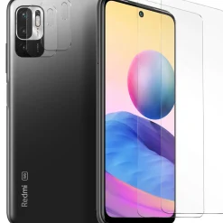 Xiaomi Redmi Note 10 5G - 9H Displayschutzfolie 2x Display & Kamera