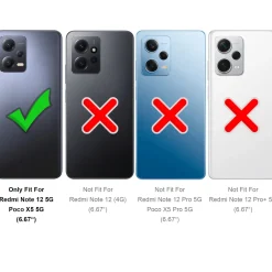 Xiaomi Redmi Note 12 5G - 9H Displayschutzfolie 2x Display & Kamera