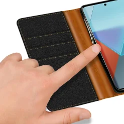 Xiaomi Redmi Note 13 5G - Jeanslook Klapphülle mit Kartenfach
