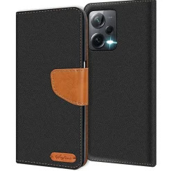 Xiaomi Redmi Note 12 5G - Jeanslook Klapphülle mit Kartenfach