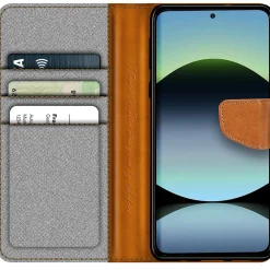 Xiaomi Redmi Note 14 5G - Jeanslook Klapphülle mit Kartenfach