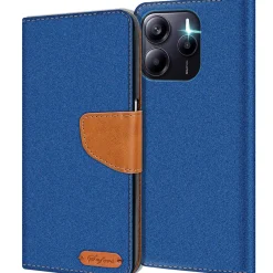 Xiaomi Redmi Note 14 5G - Jeanslook Klapphülle mit Kartenfach