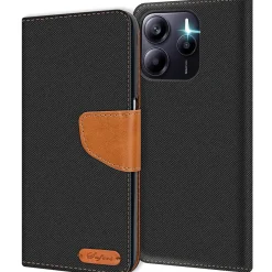 Xiaomi Redmi Note 14 5G - Jeanslook Klapphülle mit Kartenfach