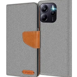 Xiaomi Redmi Note 14 5G - Jeanslook Klapphülle mit Kartenfach