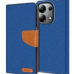 Xiaomi Redmi Note 13 4G - Jeanslook Klapphülle mit Kartenfach