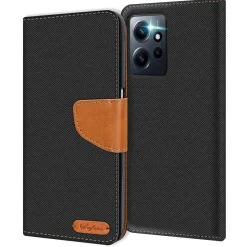 Xiaomi Redmi Note 12 4G - Jeanslook Klapphülle mit Kartenfach