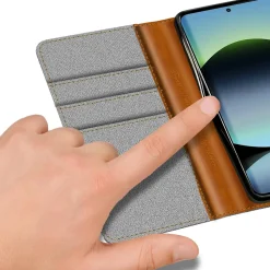 Xiaomi Redmi Note 14 4G - Jeanslook Klapphülle mit Kartenfach