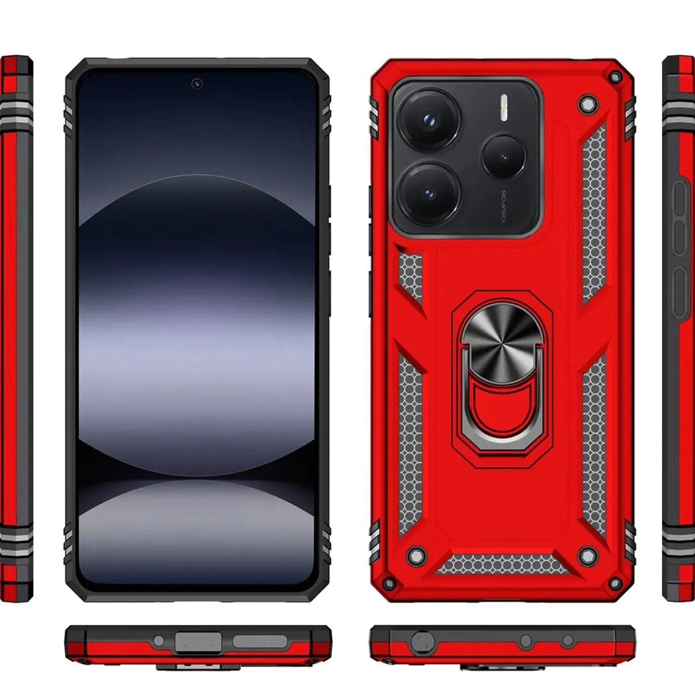 Xiaomi Redmi Note 14 5G - Outdoor Hardcase mit Ringhalter