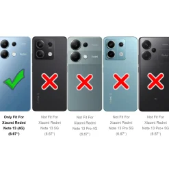 Xiaomi Redmi Note 13 4G - Outdoor Hardcase mit Ringhalter