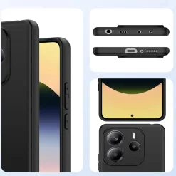 Xiaomi Redmi Note 14 5G - Slim Silikon Backcover Schwarz