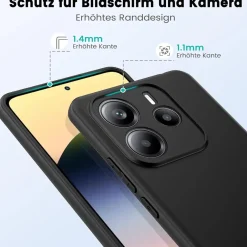 Xiaomi Redmi Note 14 5G - Slim Silikon Backcover Schwarz
