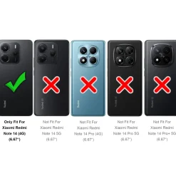 Xiaomi Redmi Note 14 4G - Slim Clear Case Hülle