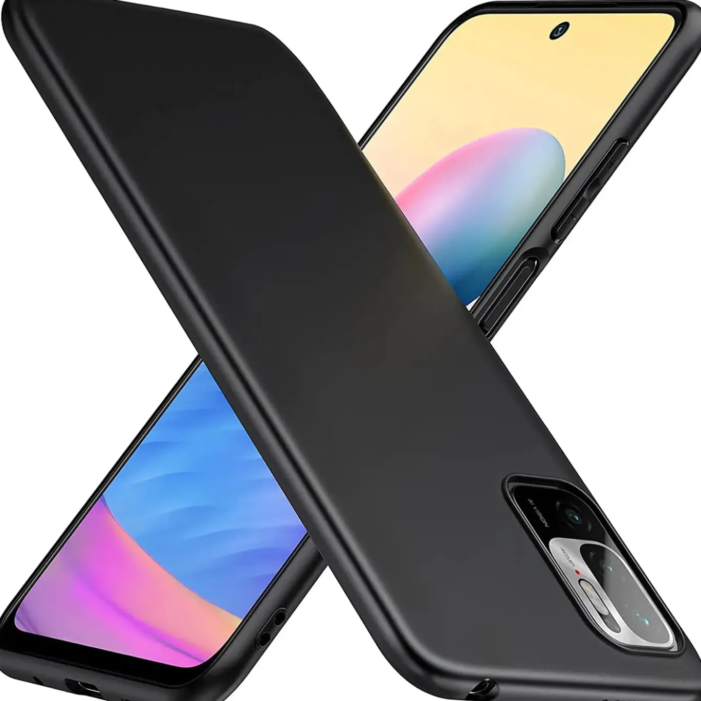Xiaomi Redmi Note 10 5G - Slim Silikon Backcover Schwarz