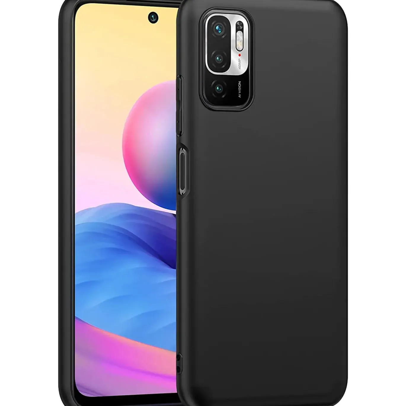Xiaomi Redmi Note 10 5G - Slim Silikon Backcover Schwarz