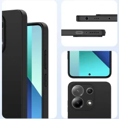 Xiaomi Redmi Note 13 4G - Slim Silikon Backcover Schwarz