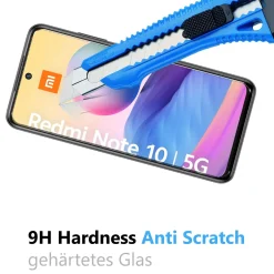 Xiaomi Redmi Note 10 5G - 2x 9H Panzer Glasfolie, Displayfolie