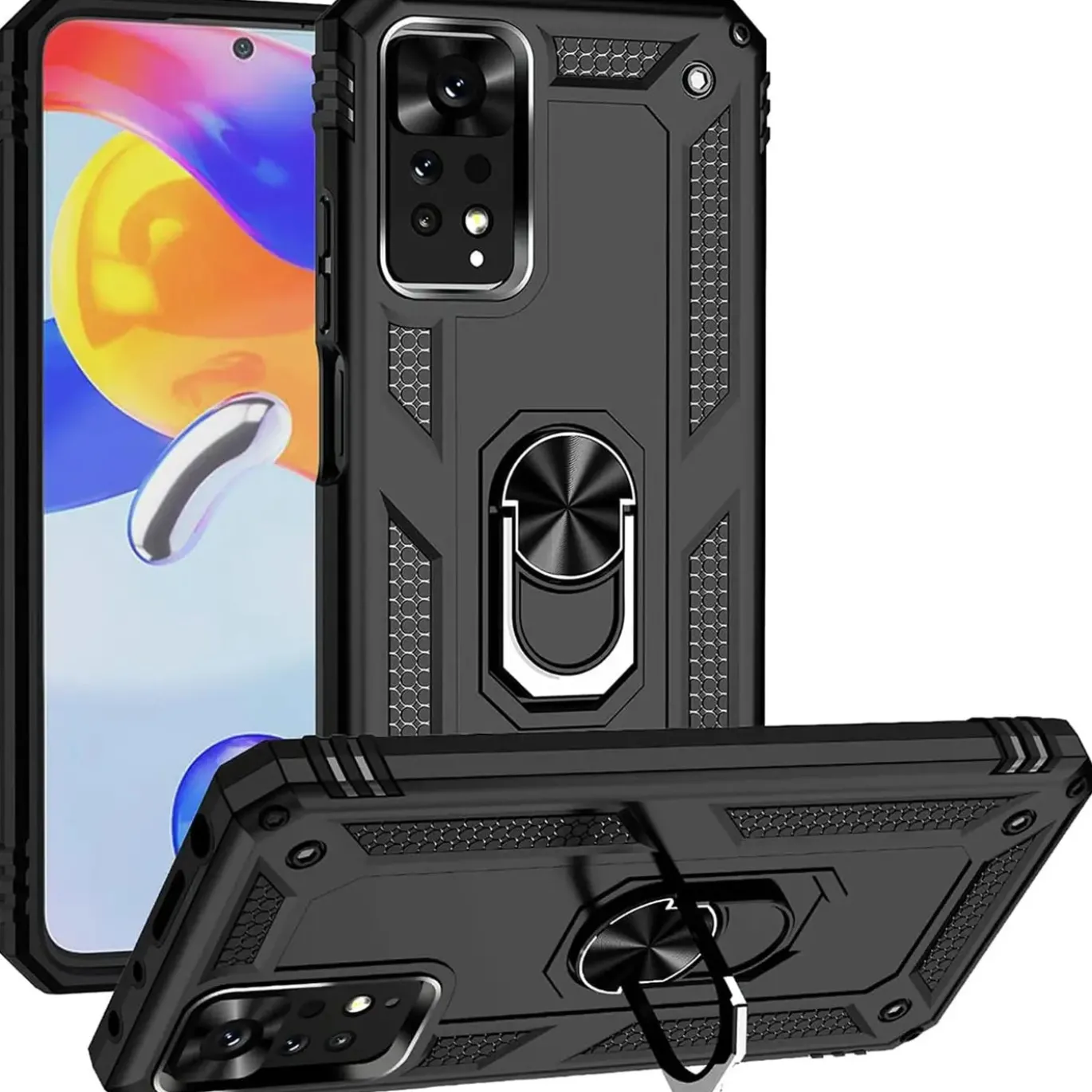Xiaomi Redmi Note 11 Pro / Note 11 Pro 5G - Outdoor Hardcase mit Ringhalter