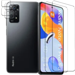 Xiaomi Redmi Note 11 Pro / Note 11 Pro 5G - 9H Displayschutzfolie 2x Display & Kamera
