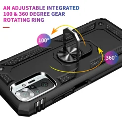 Xiaomi Redmi Note 10 Pro - Outdoor Hardcase mit Ringhalter