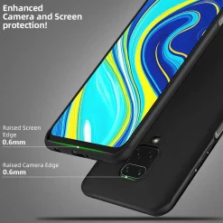 Xiaomi Redmi Note 9 Pro / 9S - Slim Silikon Backcover Schwarz