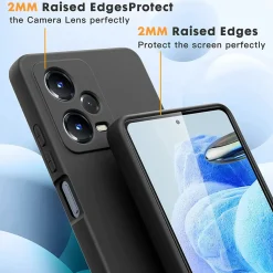 Xiaomi Redmi Note 12 Pro 5G - Slim Silikon Backcover Schwarz