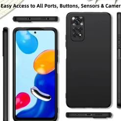 Xiaomi Redmi Note 11 Pro+ 5G - Slim Silikon Backcover Schwarz
