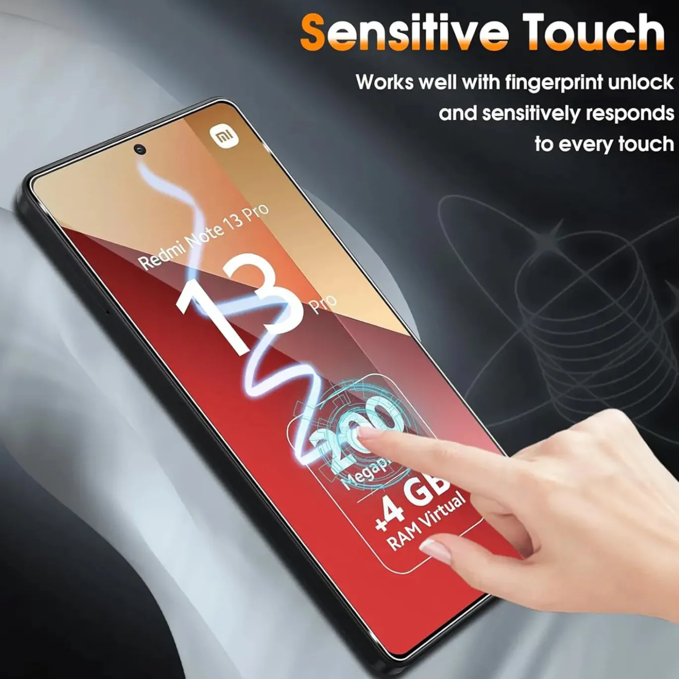Xiaomi Redmi Note 13 Pro 5G - 9H Displayschutzfolie 2x Display & Kamera